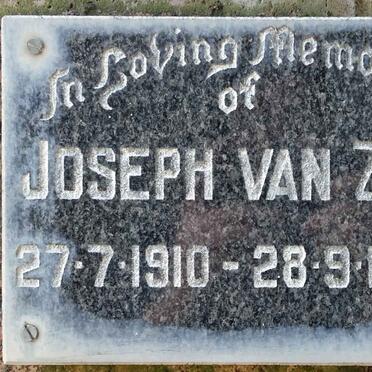 ZYL Joseph, van 1910-1985
