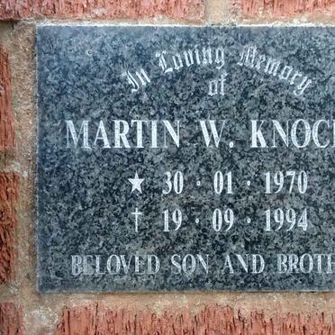 KNOCHE Martin W. 1970-1994