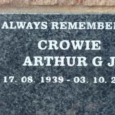 CROWIE Arthur G.J. 1939-2014