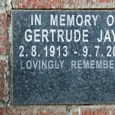 JAYE Gertrude 1913-2006