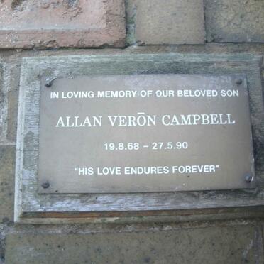 CAMPBELL Allan Veron 1968-1990
