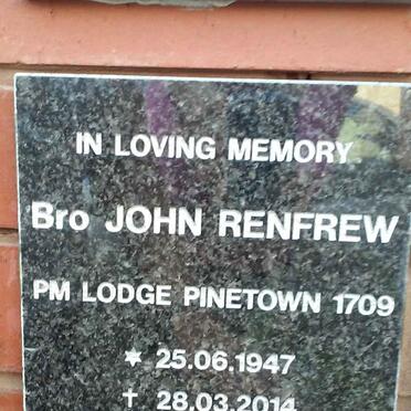 RENFREW John 1947-2014
