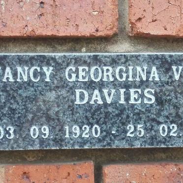 DAVIES Nancy Georgina Violet 1920-2007