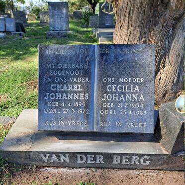 BERG Charel Johannes, van der 1895-1972 & Cecilia Johanna 1904-1983