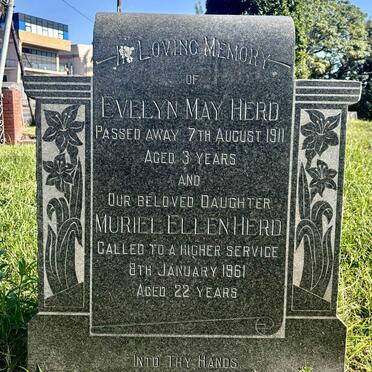 HERD Evelyn May -1911 :: HERD Muriel Ellen -1961