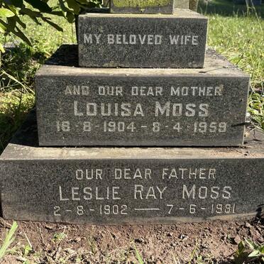MOSS Leslie Ray 1902-1981 & Louisa 1904-1959