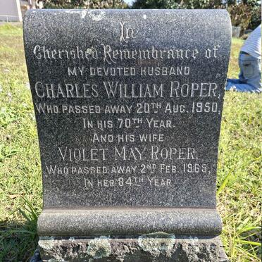 ROPER Charles William -1950 & Violet May -1965