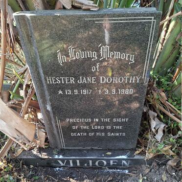 VILJOEN Hester Jane Dorothy 1917-1980