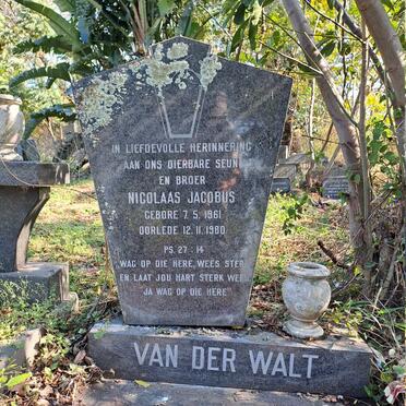 WALT Nicolaas Jacobus, van der 1961-1980