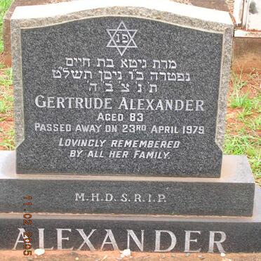 ALEXANDER Gertrude -1979