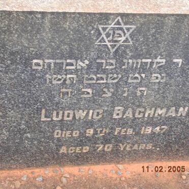 BACHMAN Ludwig -1947