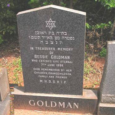 GOLDMAN Bessie -1986