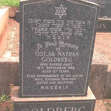 GOLDBERG Oscar Nathan -1966