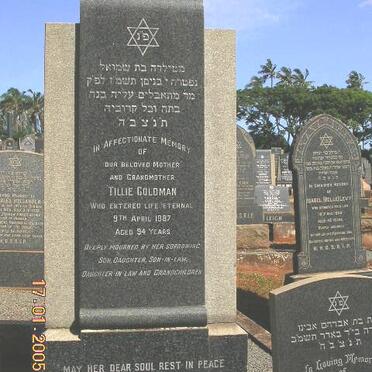 GOLDMAN Tillie -1987