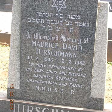 HIRSCHMANN Maurice David 1906-1982