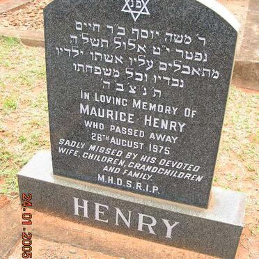 HENRY Maurice -1975