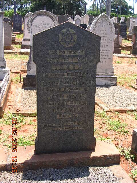 ISAACS James Henry -1921