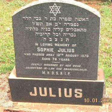 JULIUS Sophie -1970