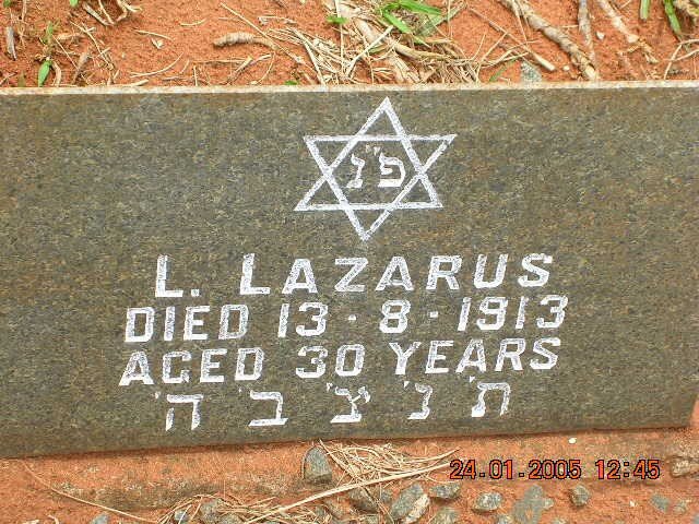 LAZARUS L. -1913