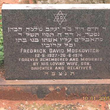 MOSKOVITCH Fredrick David 1927-1974