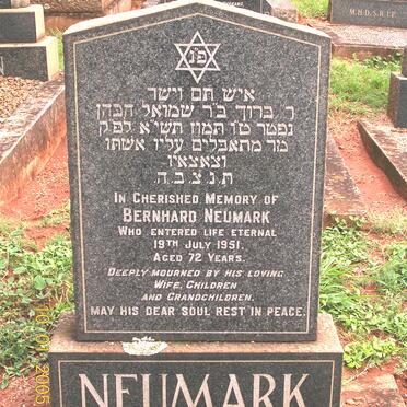 NEUMARK Bernhard -1951