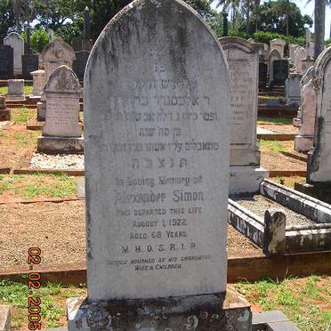 SIMON Alexander -1922