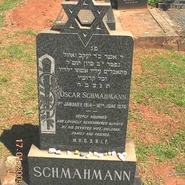 SCHMAHMANN Oscar 1914-1970