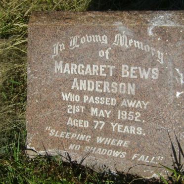 ANDERSON Margaret Bews -1952