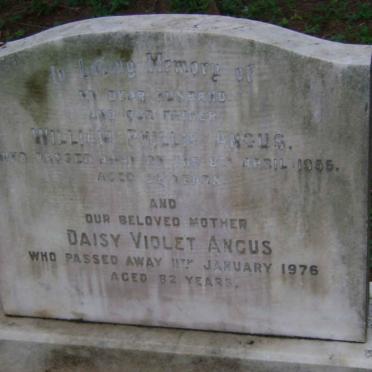 ANGUS William Phillip -1955 &amp; Daisy Violet -1976