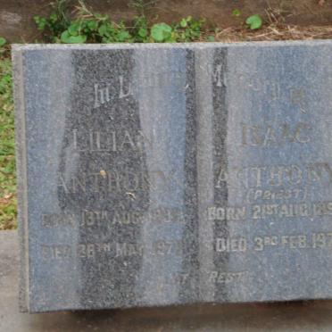 ANTHONY Isaac 1896-1976 &amp; Lilian 1899-1970