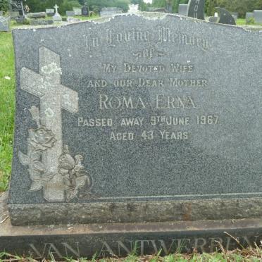 ANTWERPEN Roma Erna, van -1967