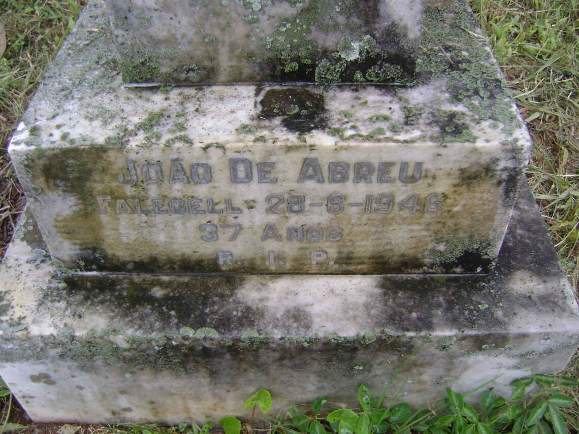 ABREU Joao, de -1946