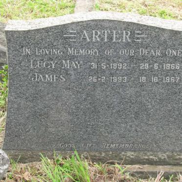 ARTER James 1893-1967 &amp; Lucy May 1892-1966