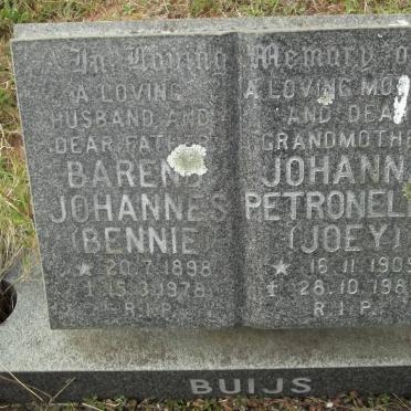 BUIJS Barend Johannes 1898-1978 &amp; Johanna Petronella 1905-1989