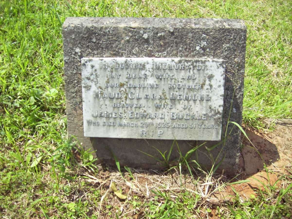 BUCKLEY Maud Clara Demond -1925