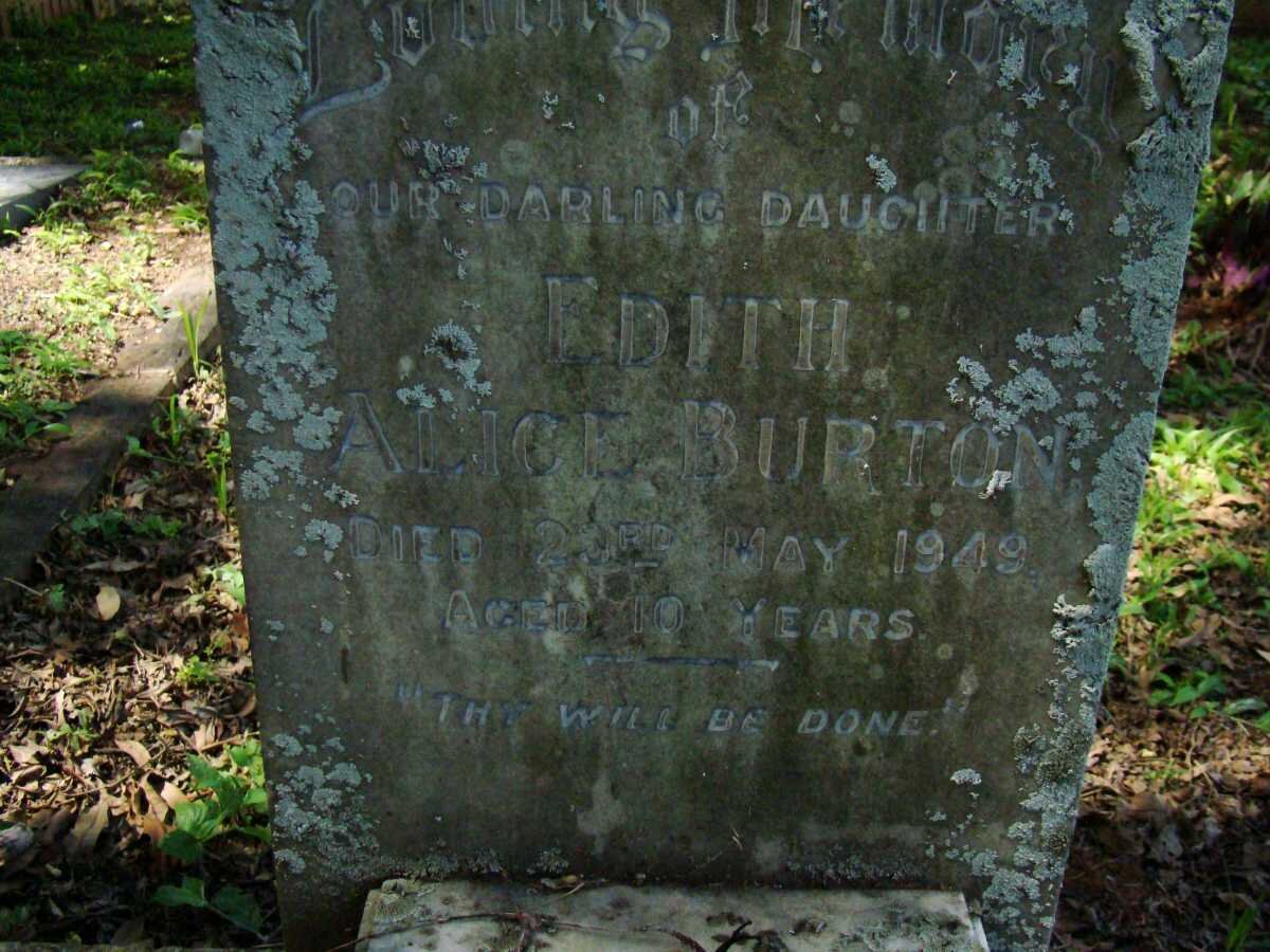BURTON Edith Alice -1949