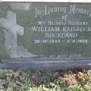 BUCKLAND William Raisbeck 1889-1959