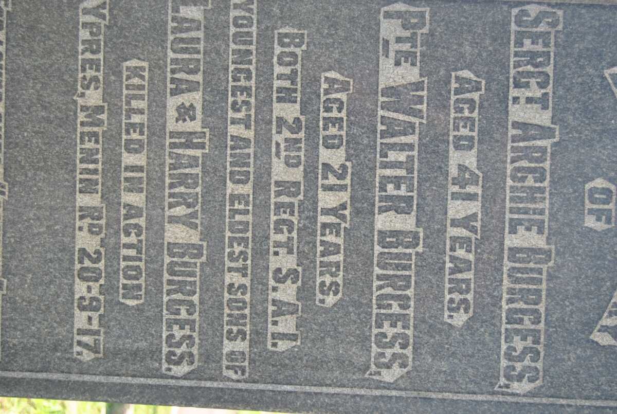 BURGESS Archie -1917 :: BURGESS Walter -1917 