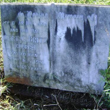 BRITZ Gert G. -1951