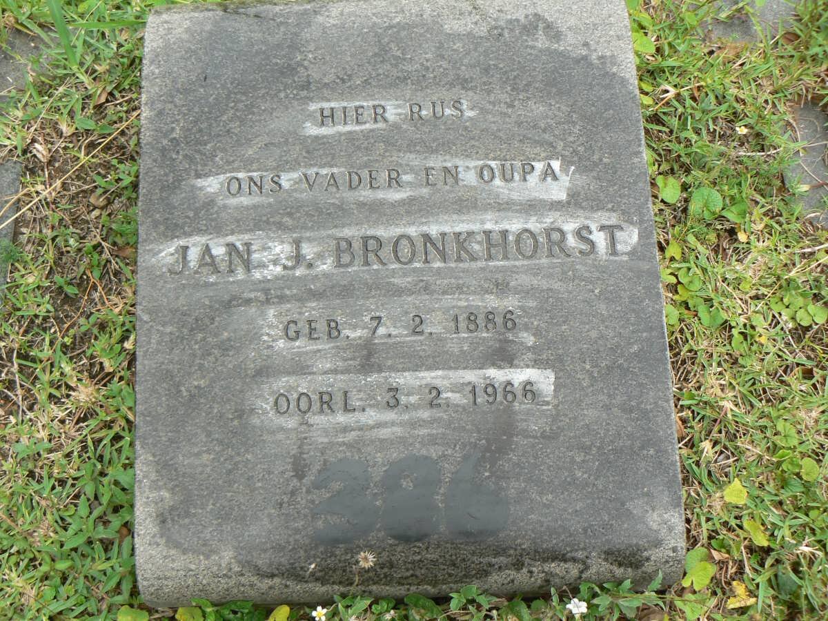 BRONKHORST Jan J. 1886-1966