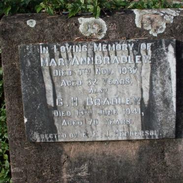 BRADLEY G.H. -1941 :: BRADLEY Mary Ann -1937