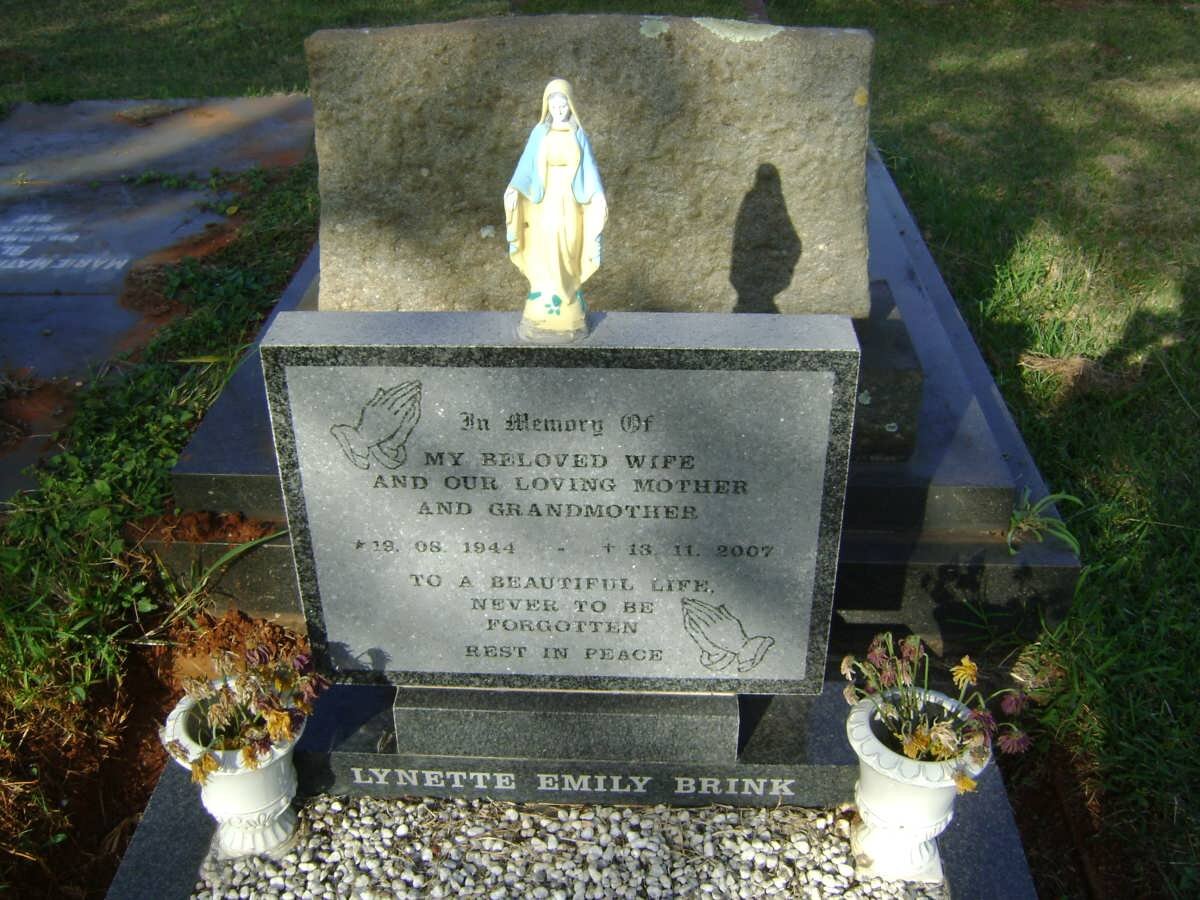 BRINK Lynette Emily 1944-2007