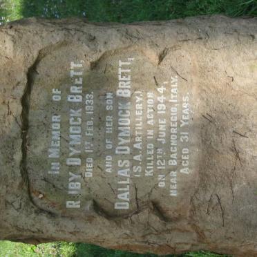 BRETT Dallas Dymock -1944 :: BRETT Ruby Dymock -1933