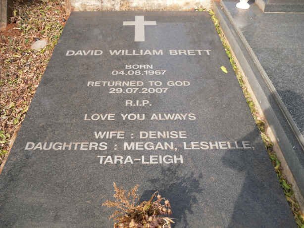 BRETT David William 1967-2007