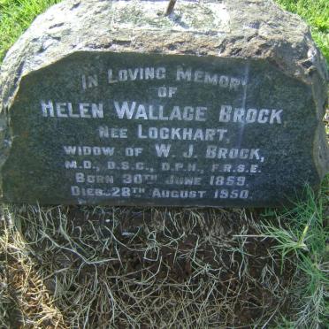 BROCK Helen Wallace nee LOCKHART 1859-1950
