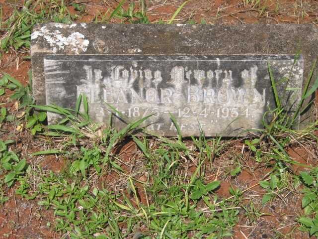 BROWN Eleanor 1875-1954