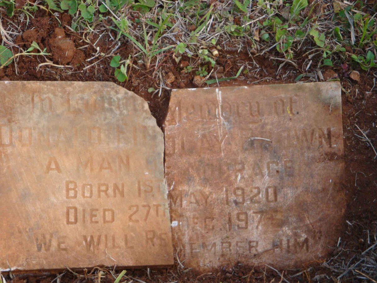 BROWN Donald Findlay 1920-1977