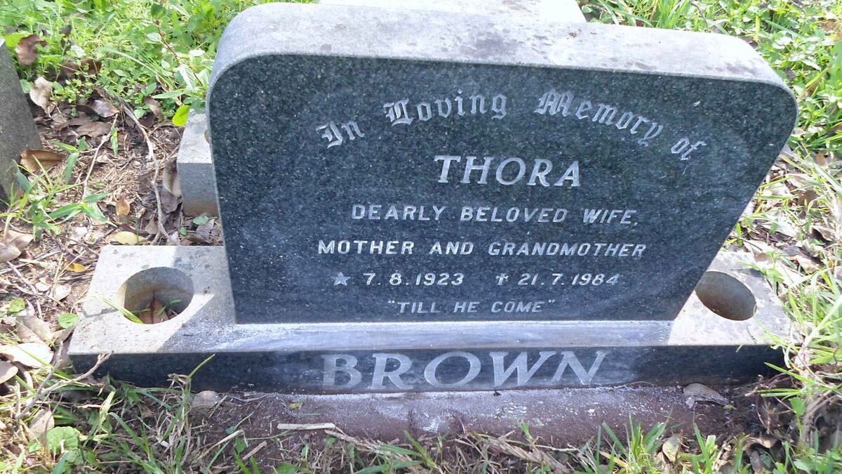BROWN Thora 1923-1984