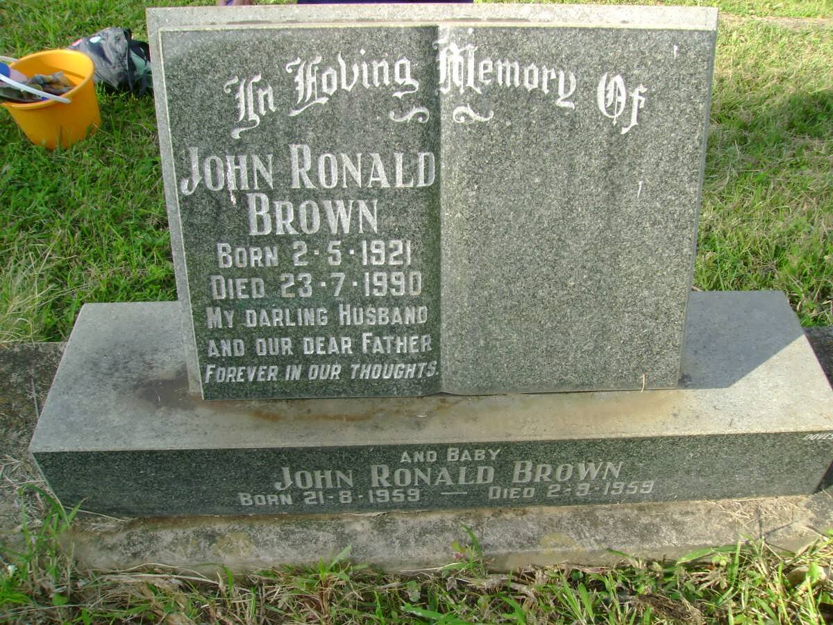 BROWN John Ronald 1921-1990 :: BROWN John Ronald 1959-1959