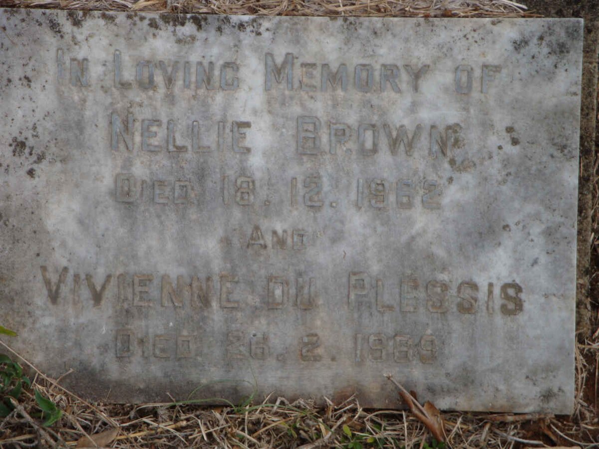 BROWN Nellie -1962 :: DU PLESSIS Vivienne -1969